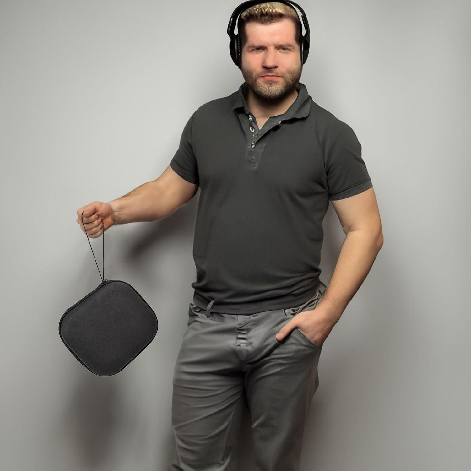 Funda para Auriculares ALKOO Compatible con JBL y Sony - Negro