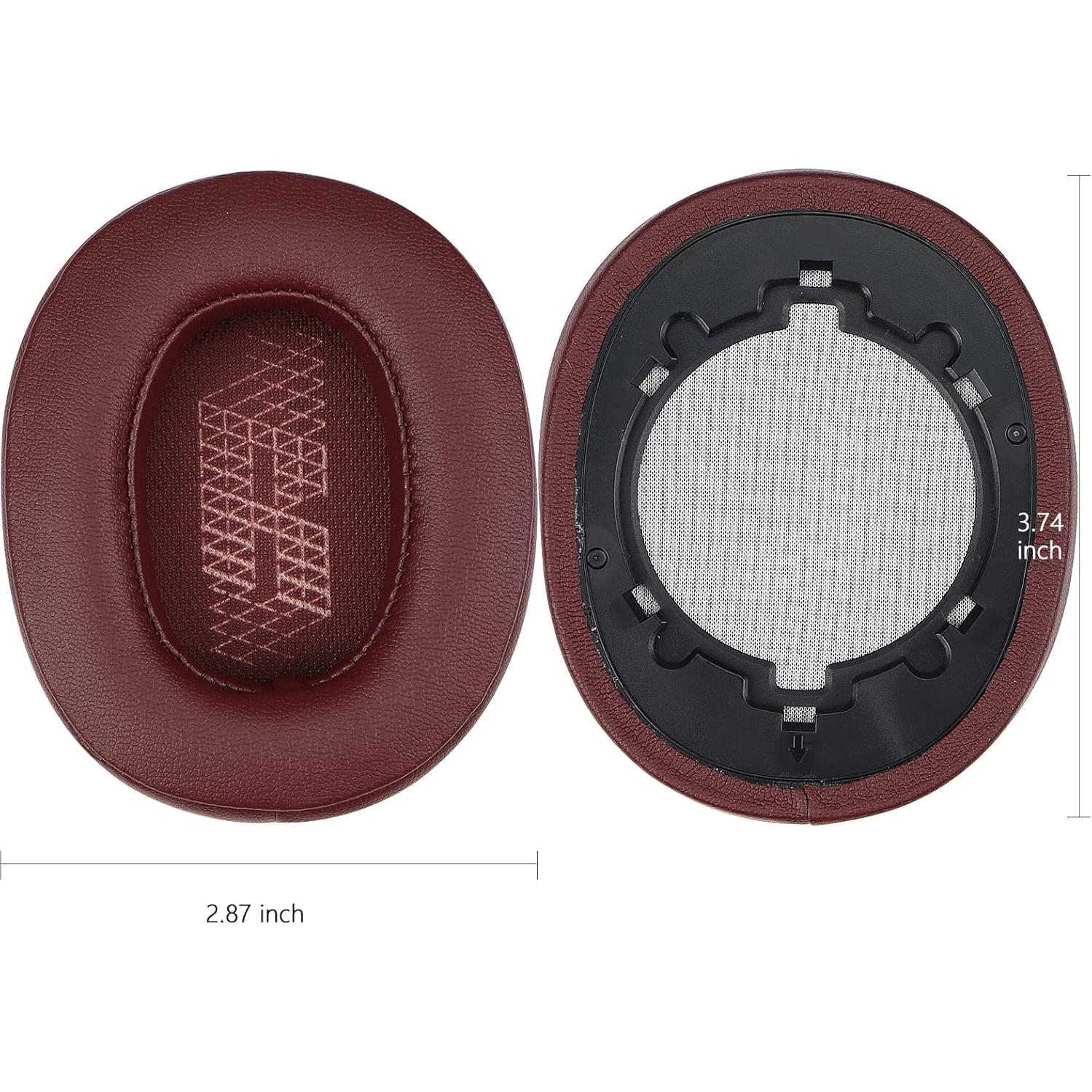 Cojines de Reemplazo MOLGRIA para Auriculares JBL Live 500BT Rojo