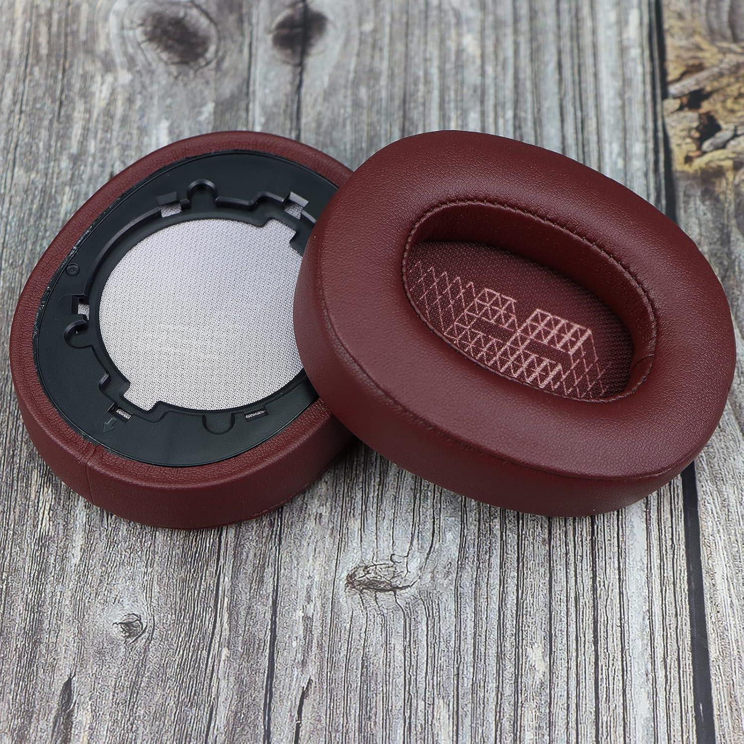 Cojines de Reemplazo MOLGRIA para Auriculares JBL Live 500BT Rojo