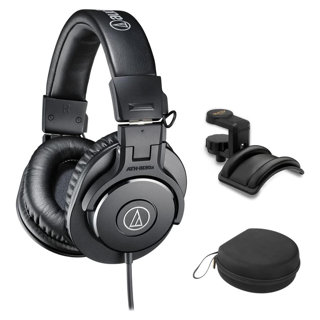 Auriculares de Monitor Cerrados Audio-Technica ATH-M30x con Soporte y Funda