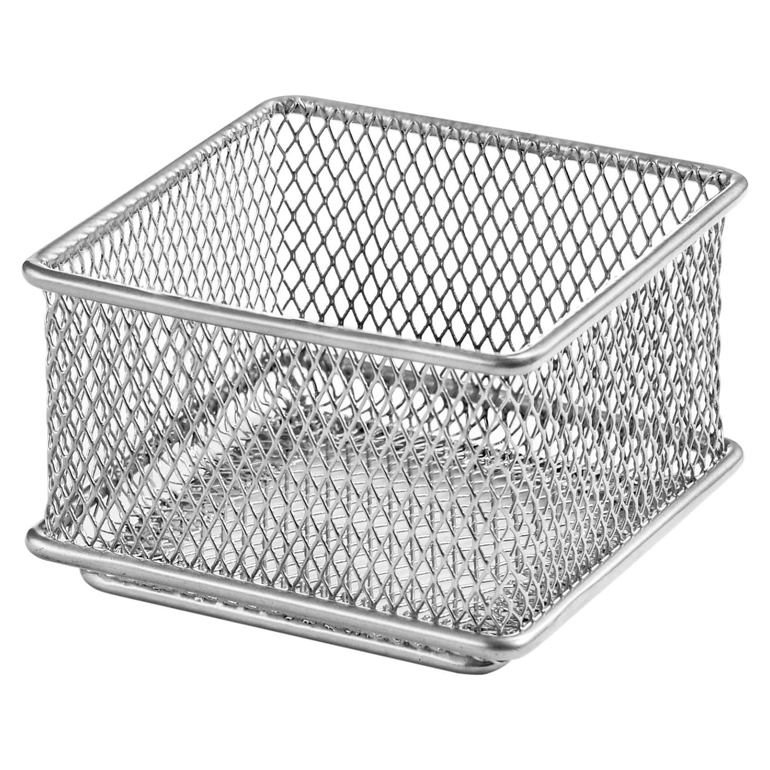 Cesta Organizadora de Malla Plateada YBM HOME 7.6x7.6x5.1 cm