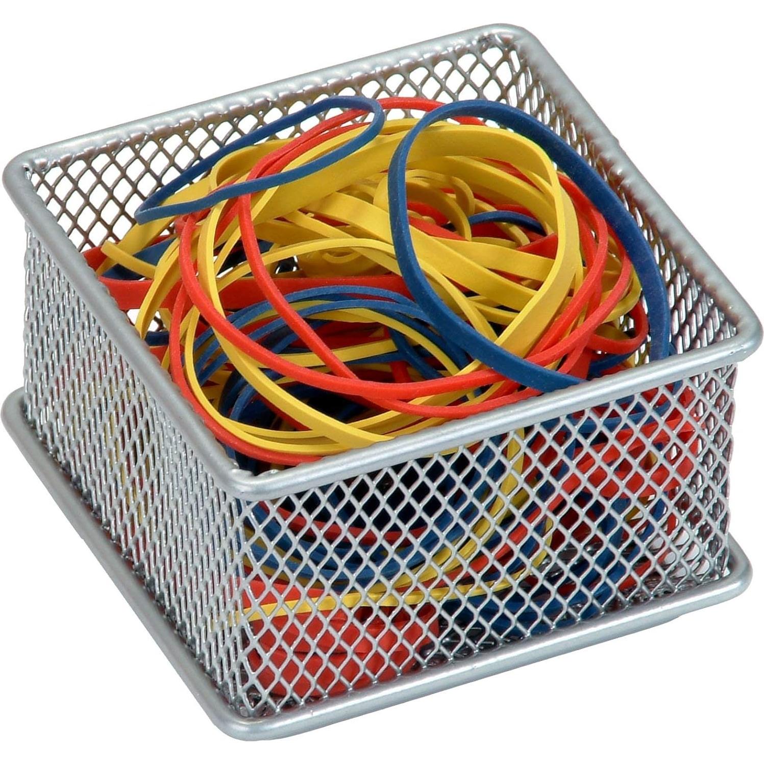 Cesta Organizadora de Malla Plateada YBM HOME 7.6x7.6x5.1 cm