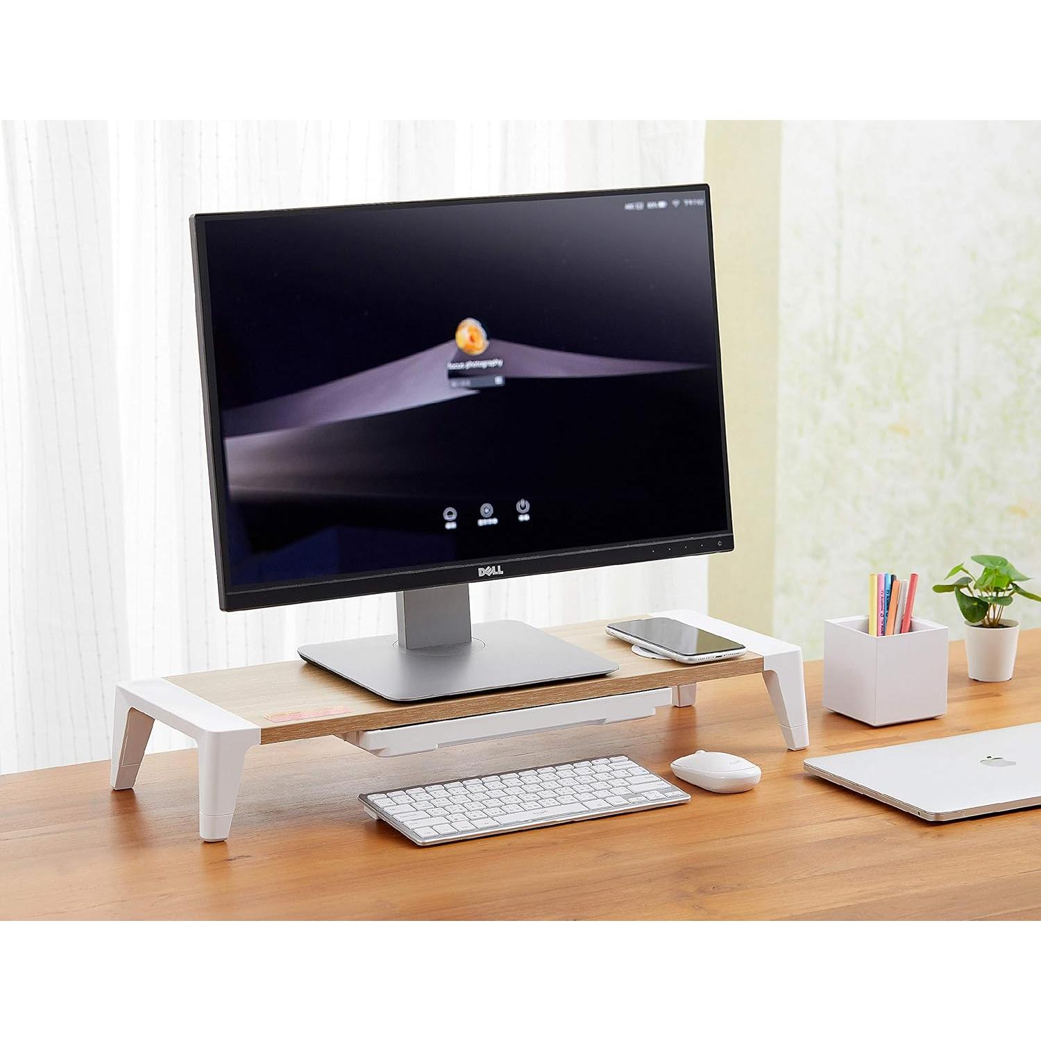 Soporte de Monitor Bostitch Madera con Carga Inalámbrica