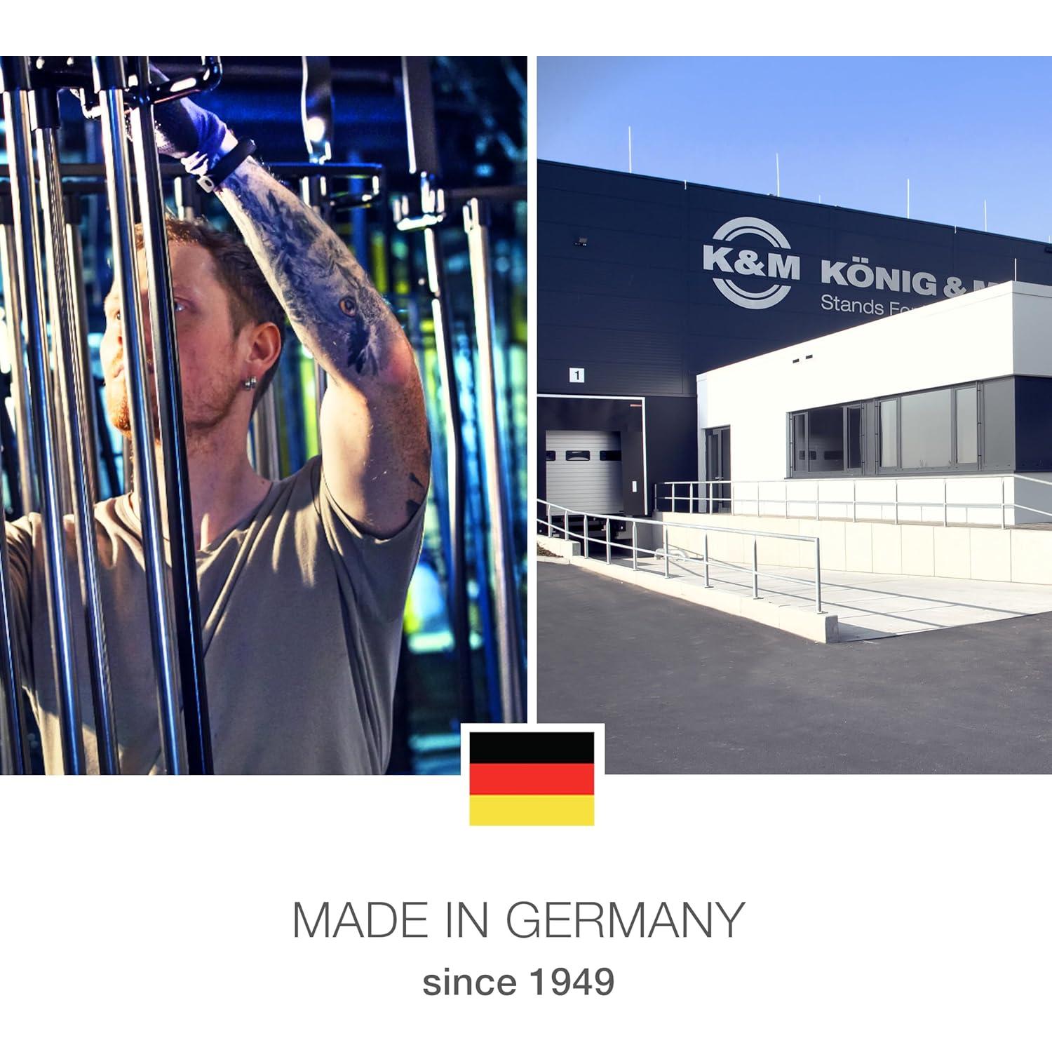 Soporte de Auriculares K&M 16311 Montaje en Pared Acero Blanco