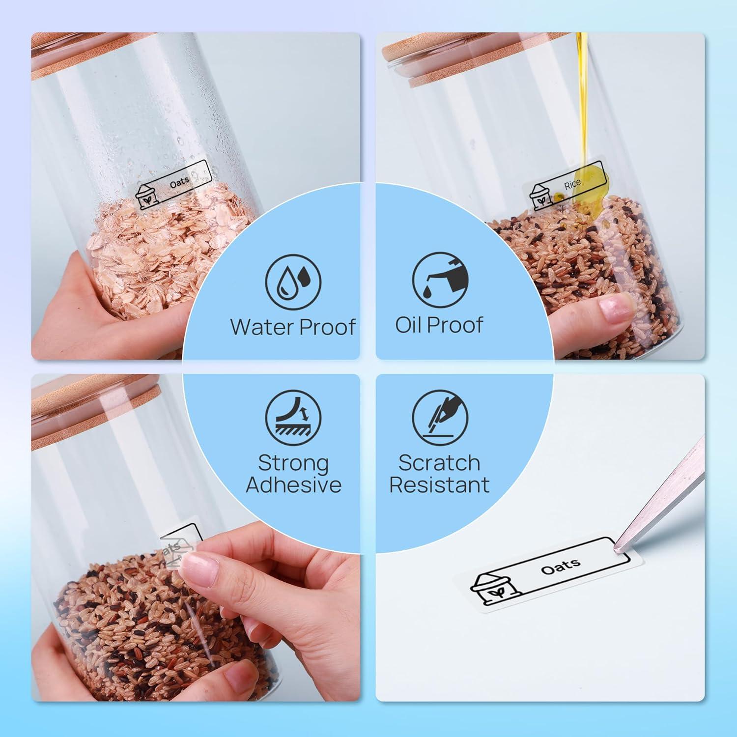 Cinta de Etiquetas POLONO P31S 15x40mm Transparente 180 Unidades