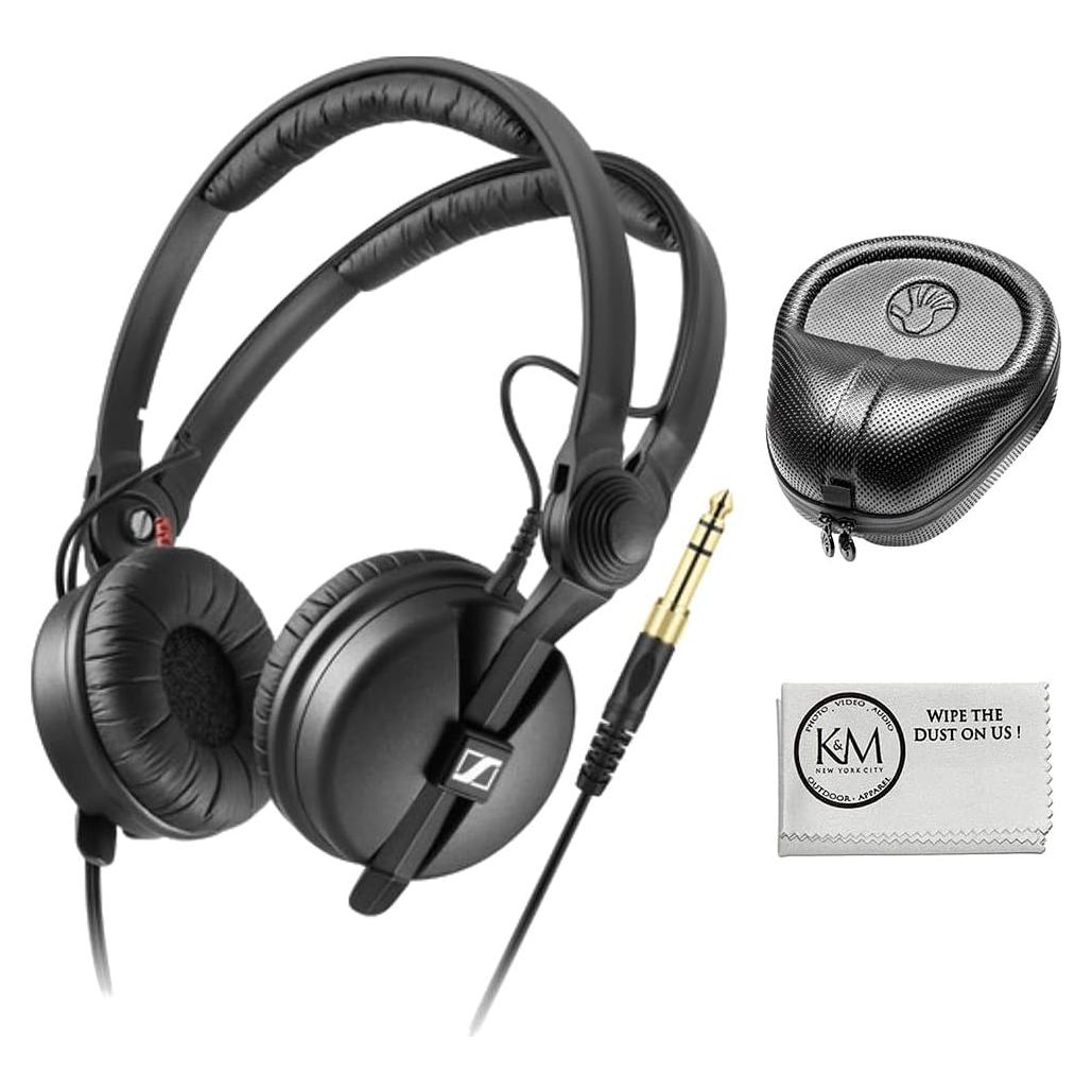 Auriculares Sennheiser HD 25 con Funda y Paño de Limpieza