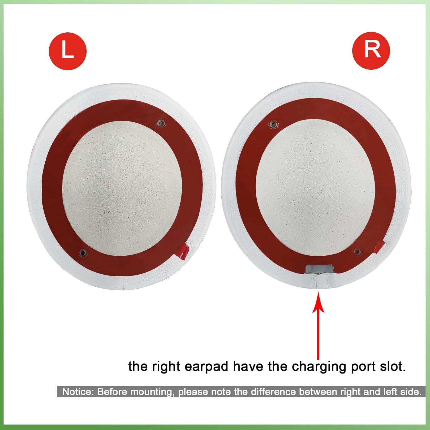 Almohadillas de Reemplazo para Auriculares Beats Solo2/3 - Cuero de Proteína y Espuma de Memoria