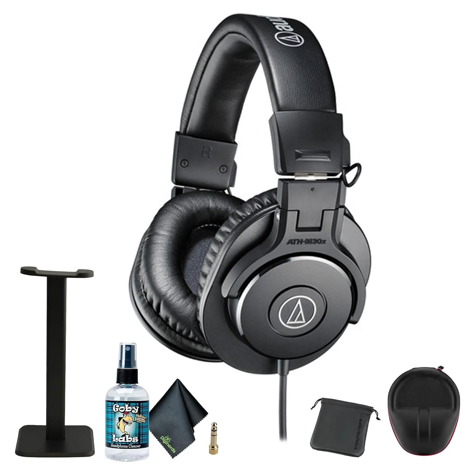 Auriculares de Estudio Audio-Technica ATH-M30x, Negro + Accesorios
