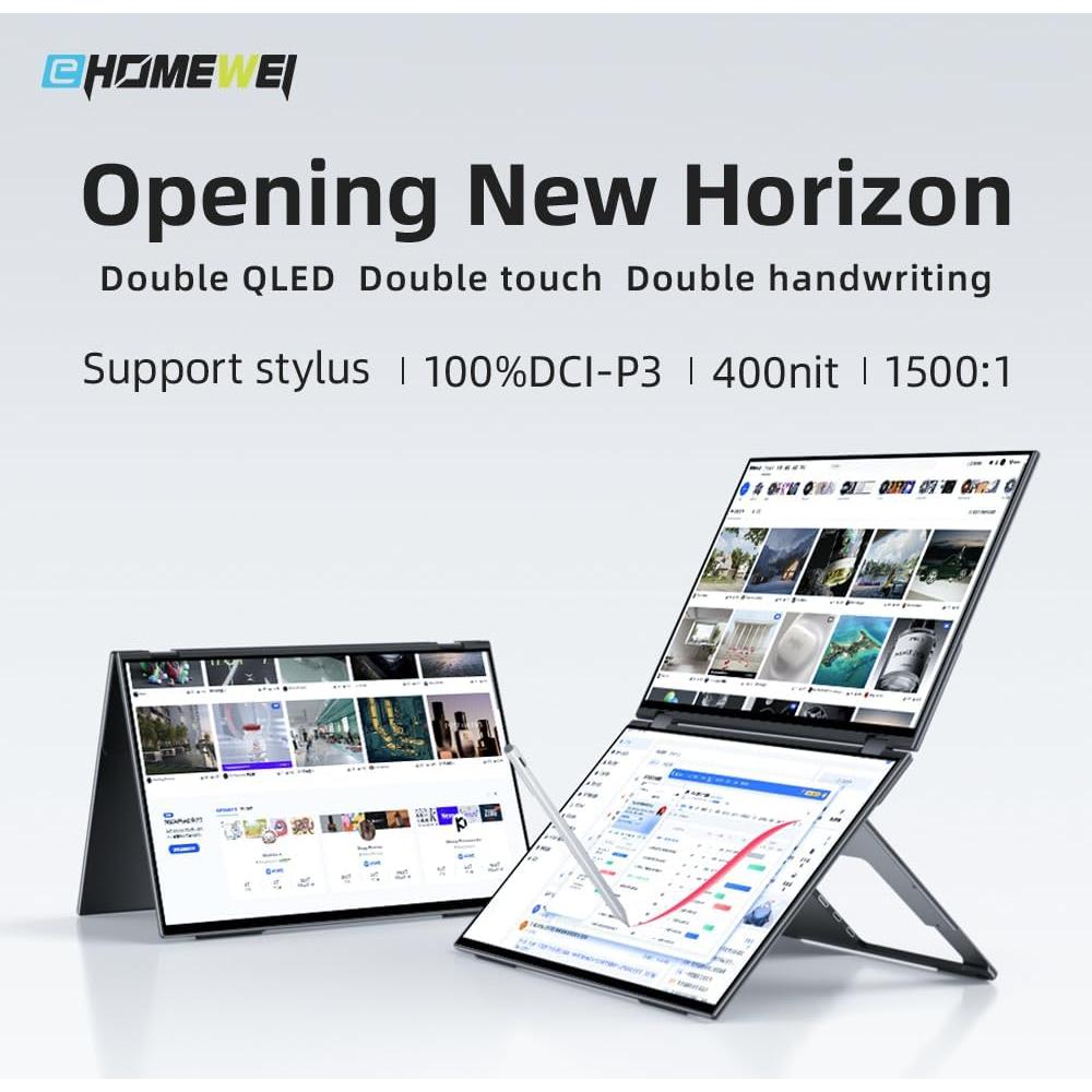 Monitor Doble EHOMEWEI X1 Pro 16" 2.5K Portátil