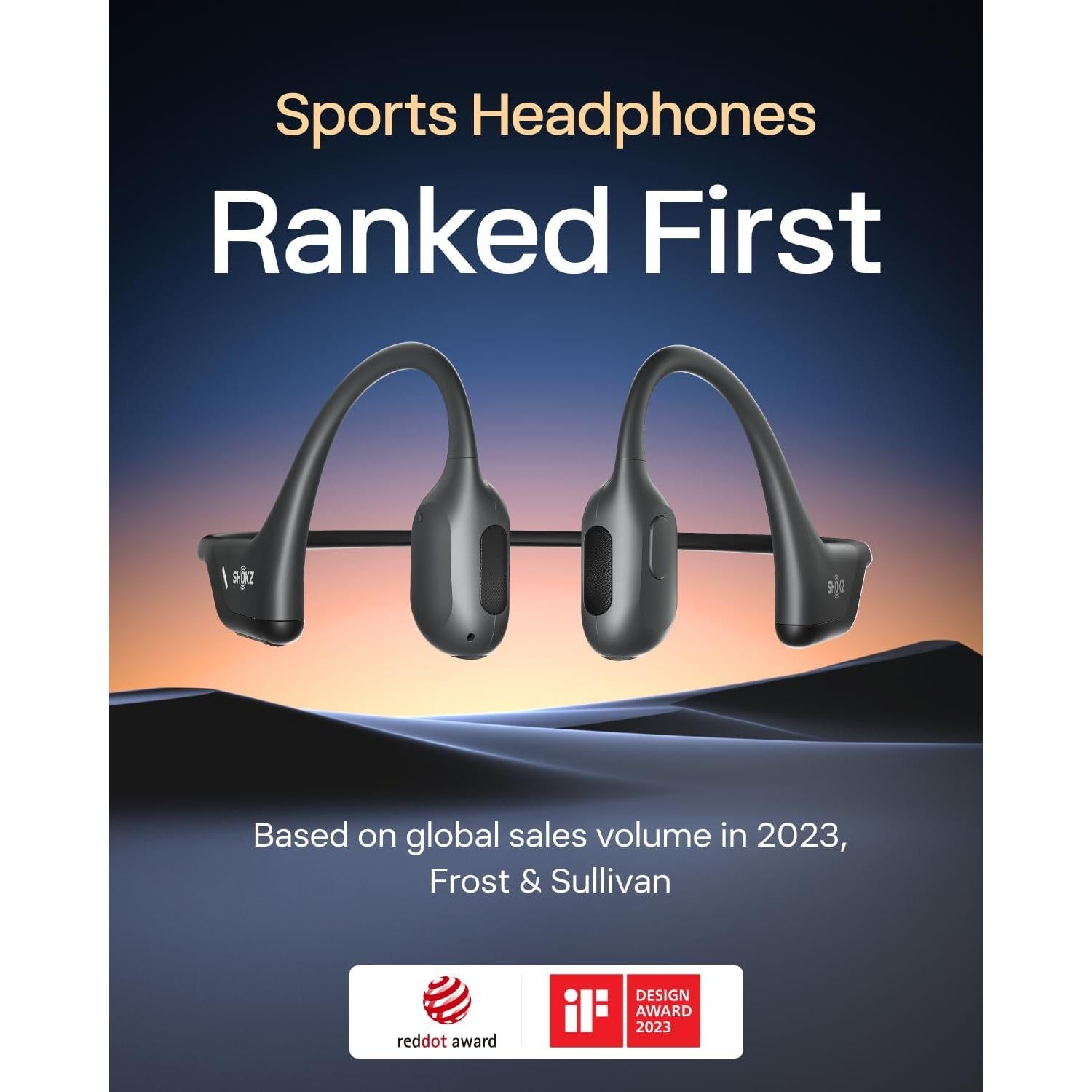 Auriculares Inalámbricos SHOKZ OpenRun Pro Mini - Conducción Ósea, Negro