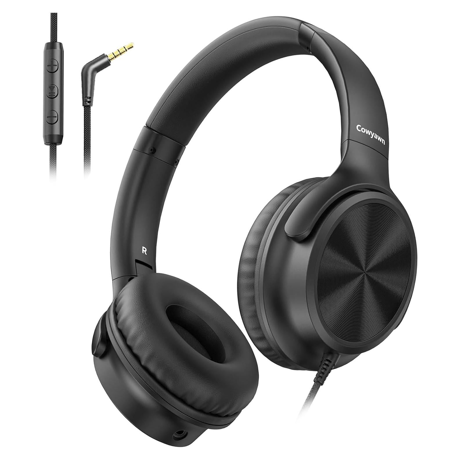 Auriculares Over Ear Cowyawn con Cable 3.5mm, Sonido HD