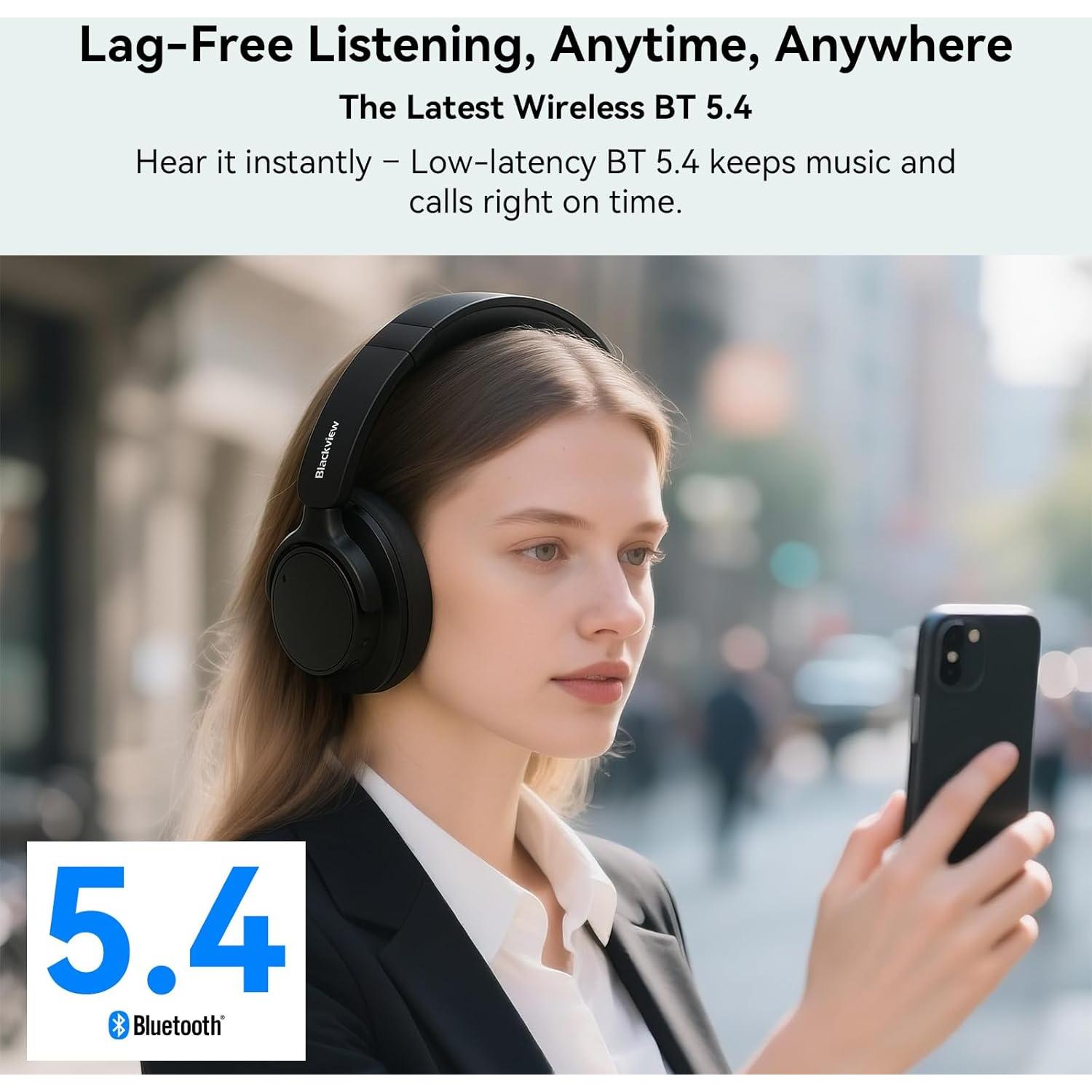 Auriculares Bluetooth Blackview FitBuds H1 Over-Ear ANC 65H