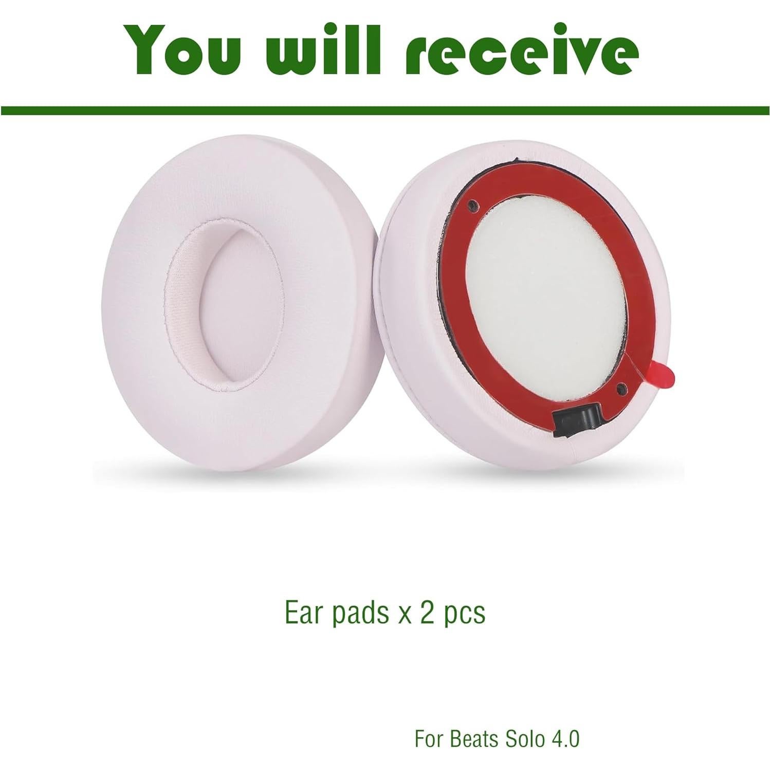 Almohadillas de Repuesto Gobelieve para Auriculares Beats Solo 4.0 - Rosa