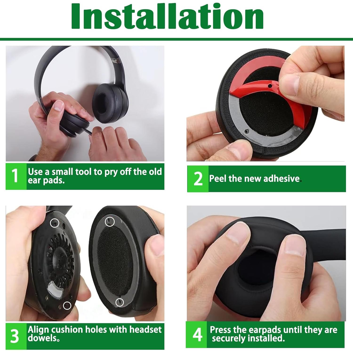 Almohadillas de Repuesto Gobelieve para Auriculares Beats Solo 4.0 - Rosa