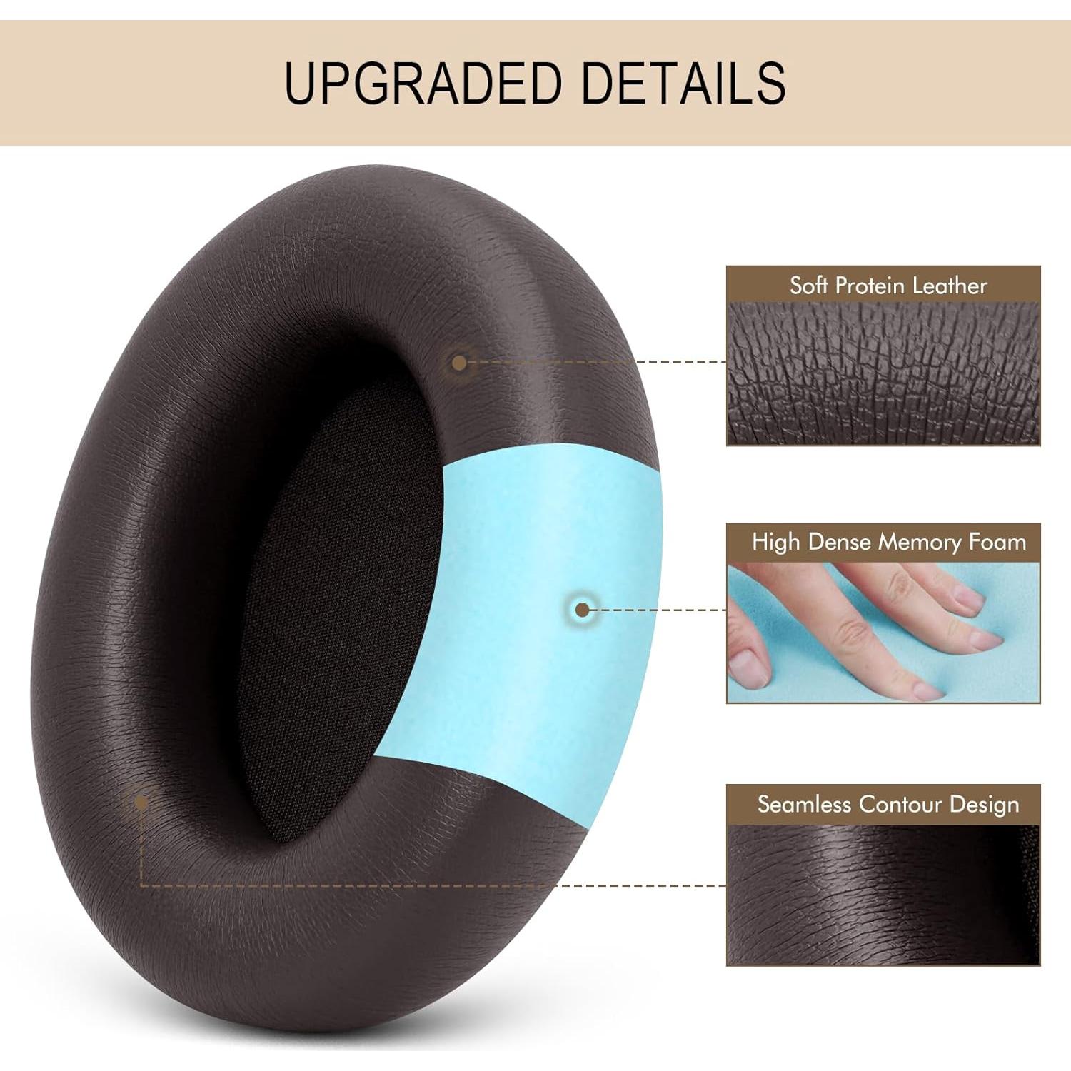 Almohadillas de Reemplazo GVOEARS para Beats Studio Pro - Cuero de Proteína