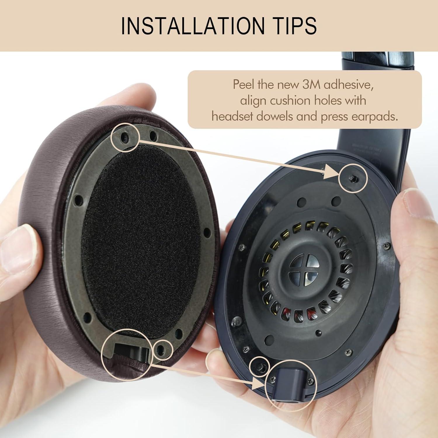 Almohadillas de Reemplazo GVOEARS para Beats Studio Pro - Cuero de Proteína