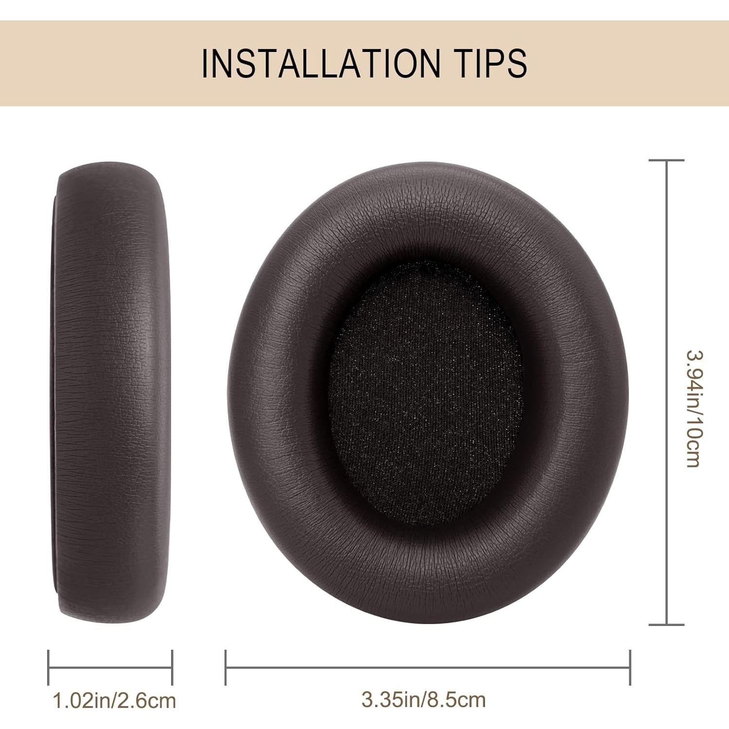 Almohadillas de Reemplazo GVOEARS para Beats Studio Pro - Cuero de Proteína