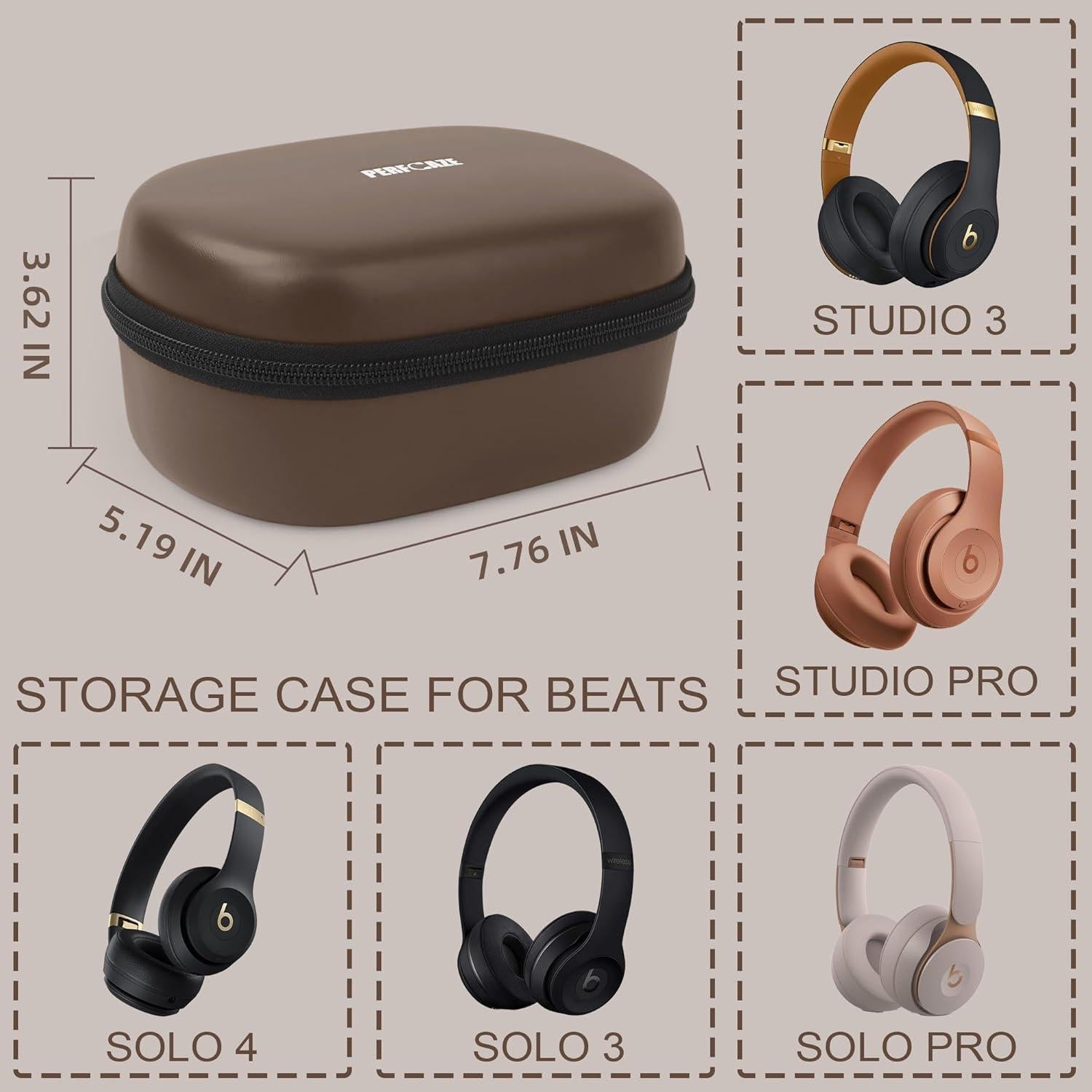 Funda Portátil para Auriculares Beats Solo 4/3 y Studio Pro - Impermeable