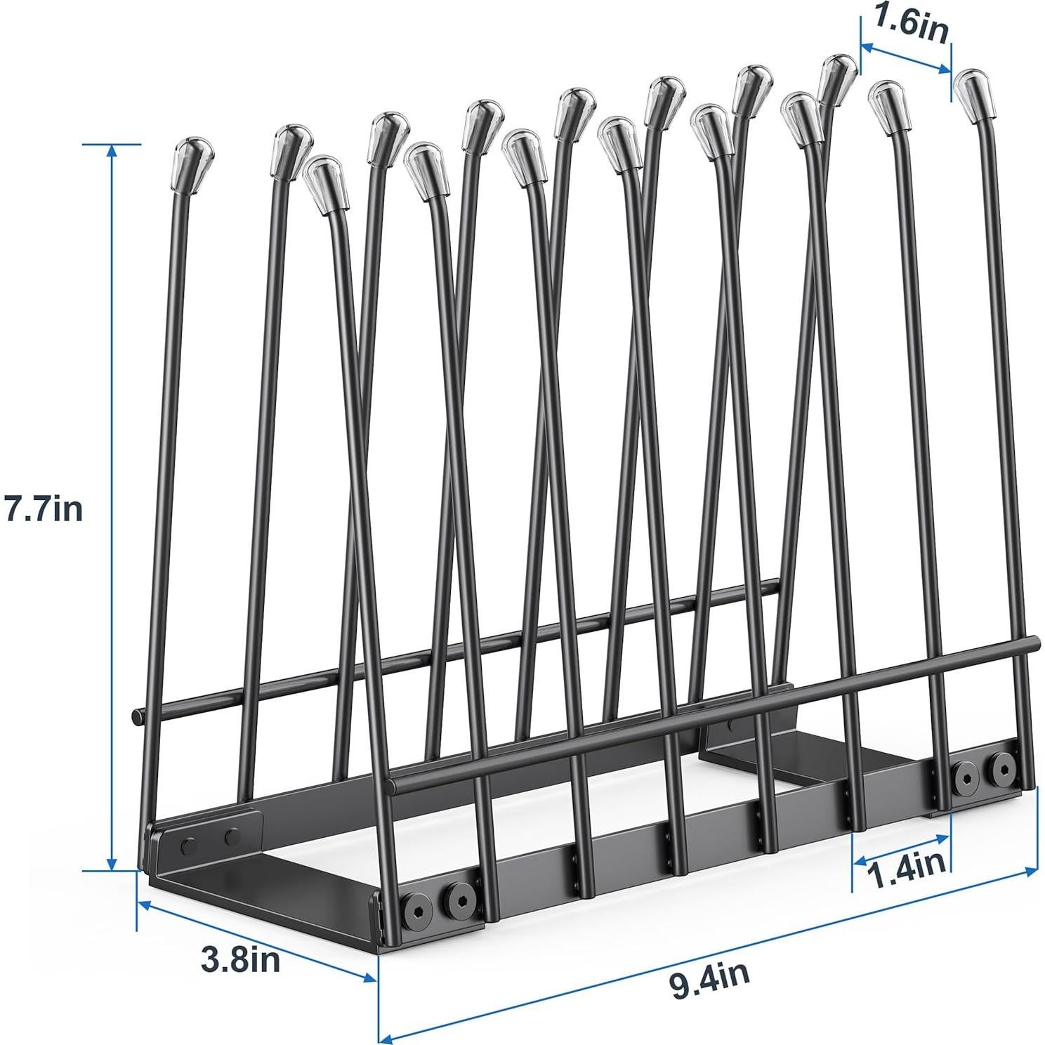 Organizador de Secado de Bolsas Plegable MKS18 Negro 23.9x19.6 cm