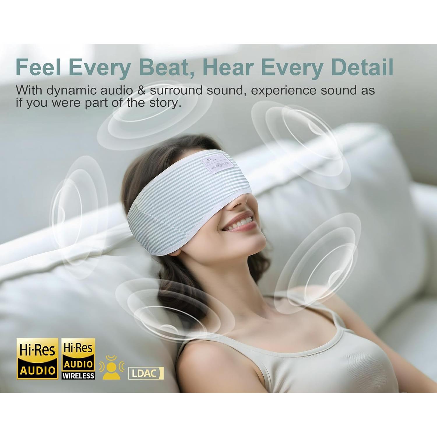 Auriculares Bluetooth Banda MUSICOZY 5.4 para Dormir y Deporte