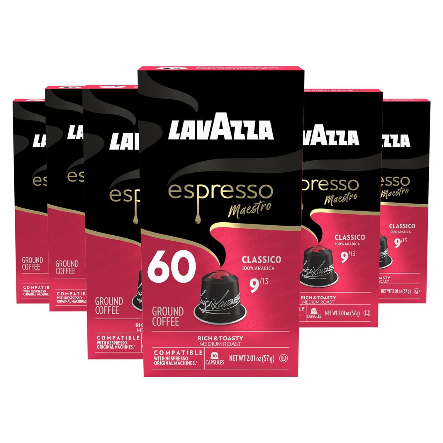 Cápsulas de Café Lavazza Espresso Classico 100% Arábica 60 Unidades