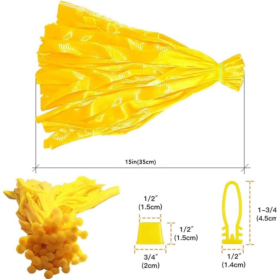 100 Bolsas de Malla Reutilizables EBOCACB 38cm para Frutas y Verduras