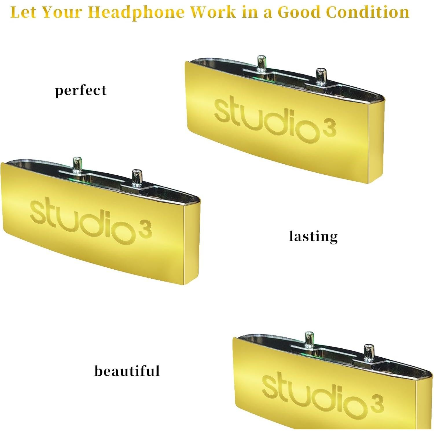 Clip de Bisagra Repuesto Knomix para Auriculares Studio 3 Negro