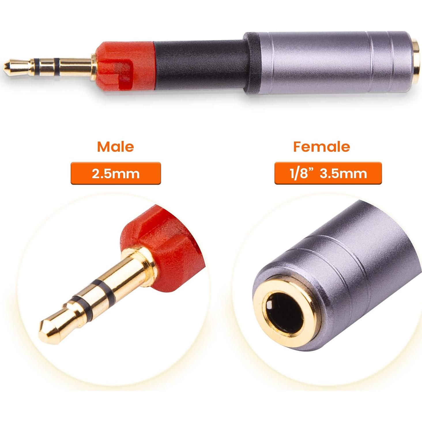 Adaptador de 3.5mm a 2.5mm LOL PARTY para Auriculares