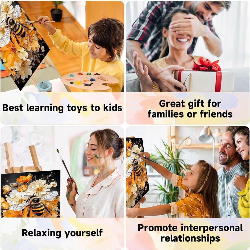 Kit de Pintura por Números WEMEON 40.64x50.8 cm Naturaleza