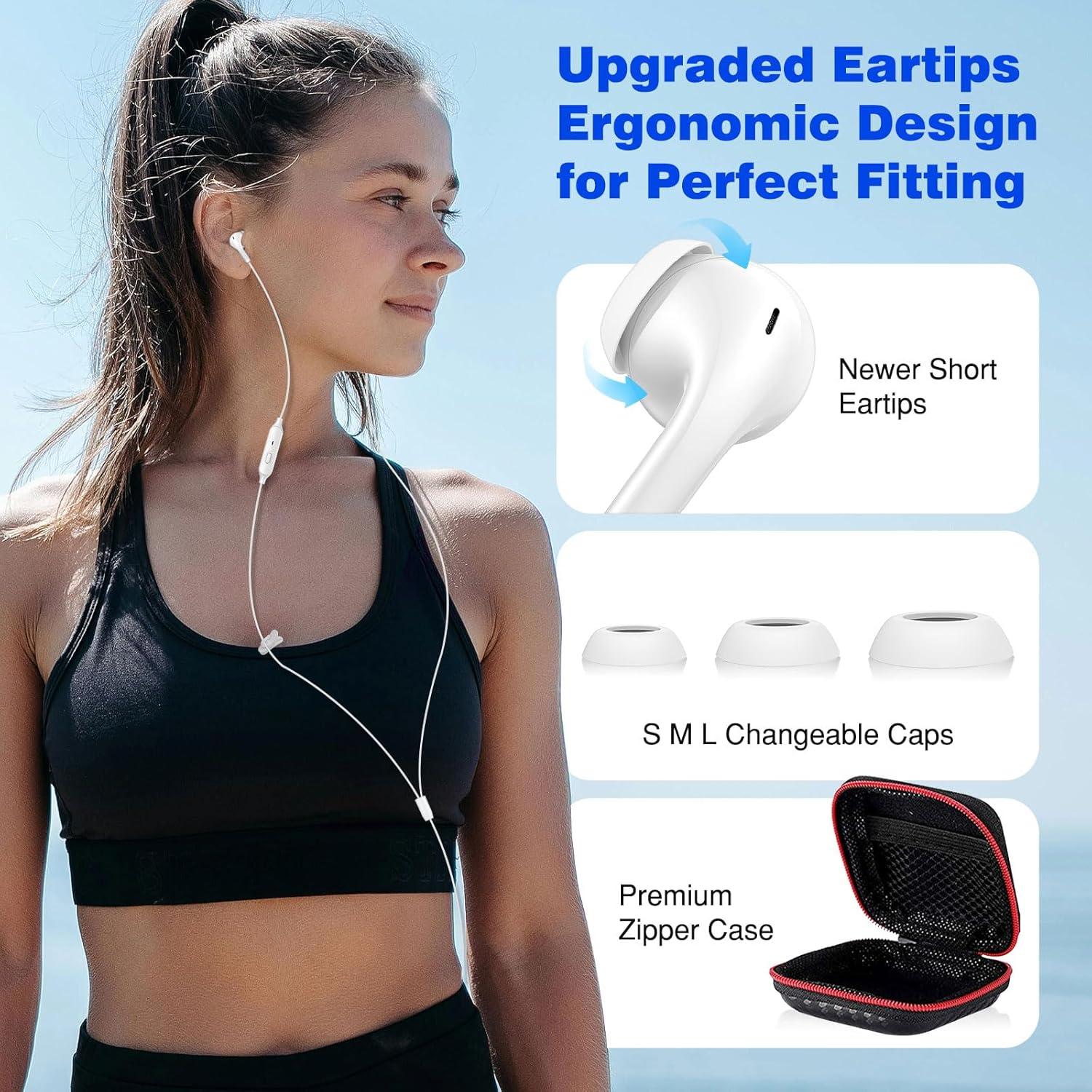 Auriculares In-Ear TOPAUX 3.5mm con Micrófono y Aislamiento