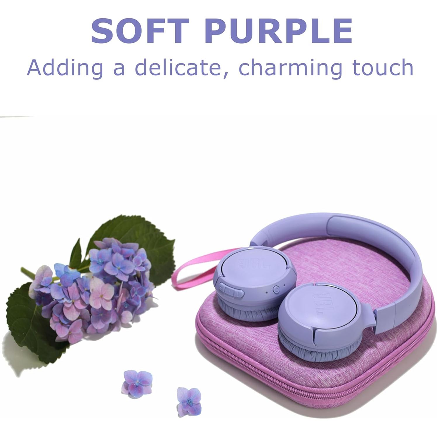 Funda Dura Ginsco para Auriculares On Ear - Púrpura Claro