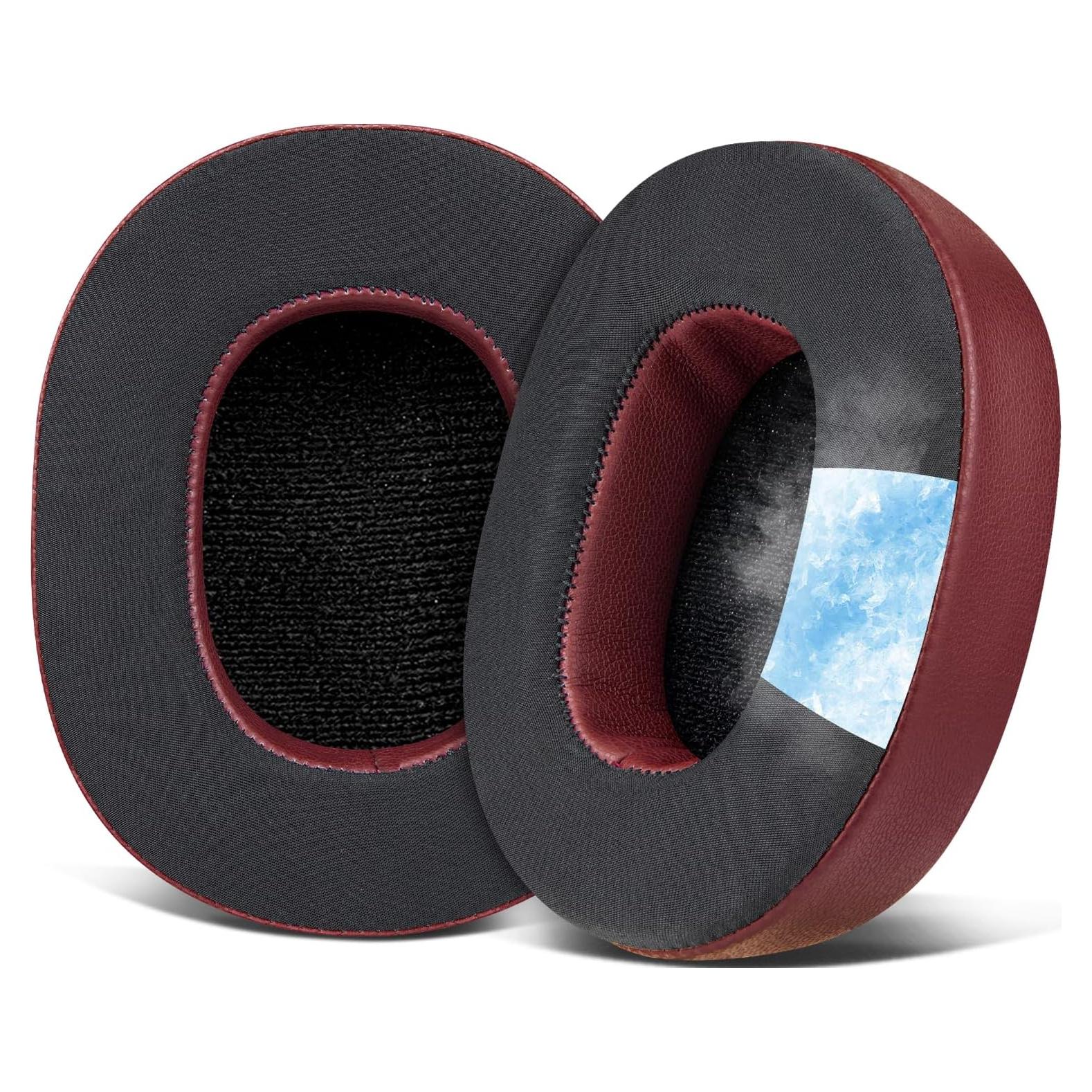 Almohadillas de Gel Refrigerante SOULWIT para Auriculares Skullcandy Hesh 3/ANC/Evo - Burdeos