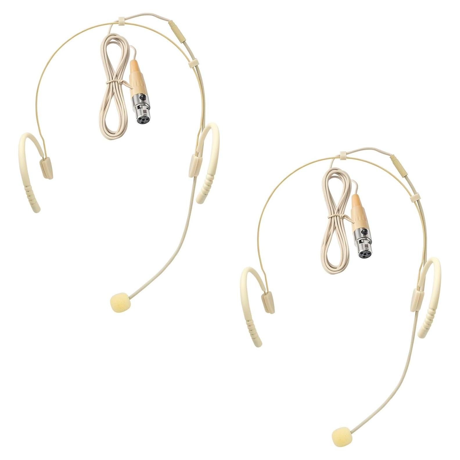 Auriculares con micrófono Akoree para cabeza, 2 paquetes, 1.5m