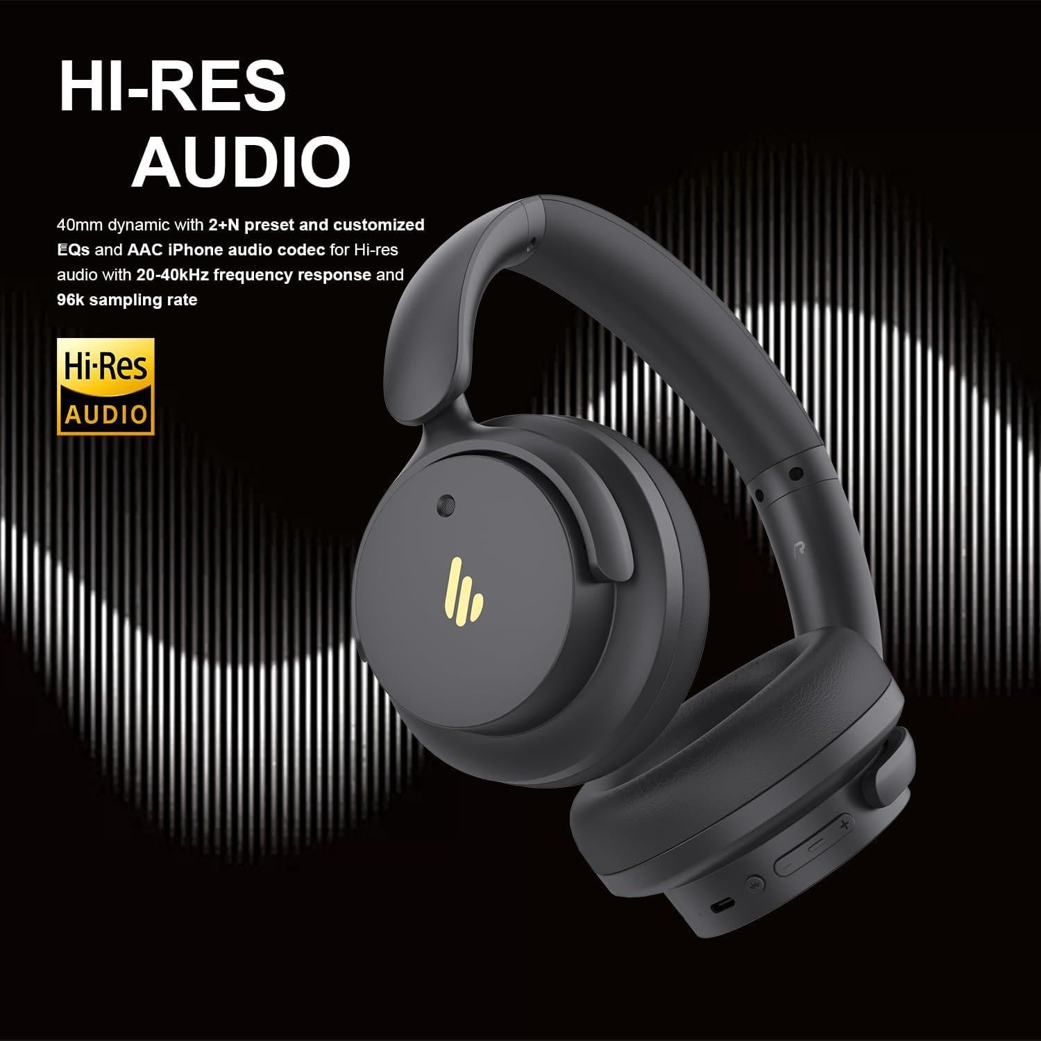Auriculares Inalámbricos Edifier H9 con ANC y 75H de Batería