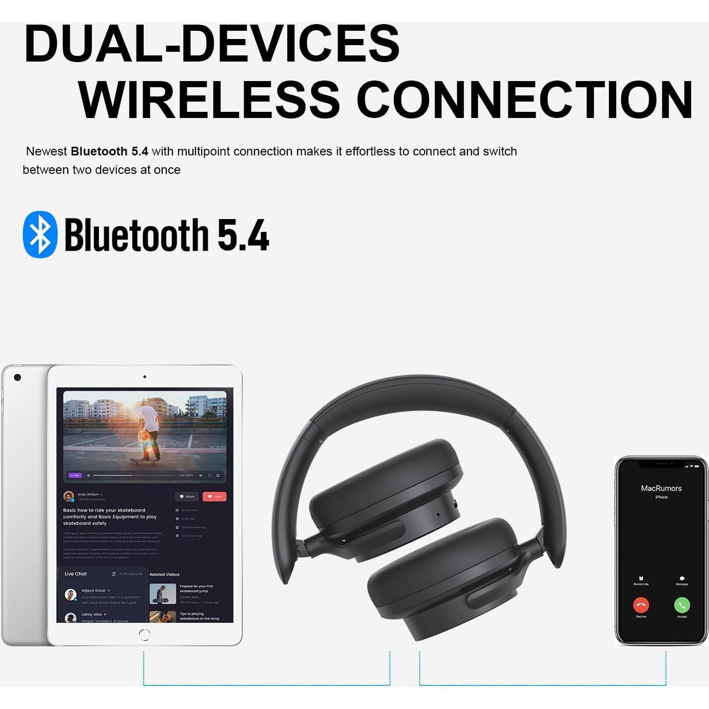 Auriculares Inalámbricos Edifier H9 con ANC y 75H de Batería