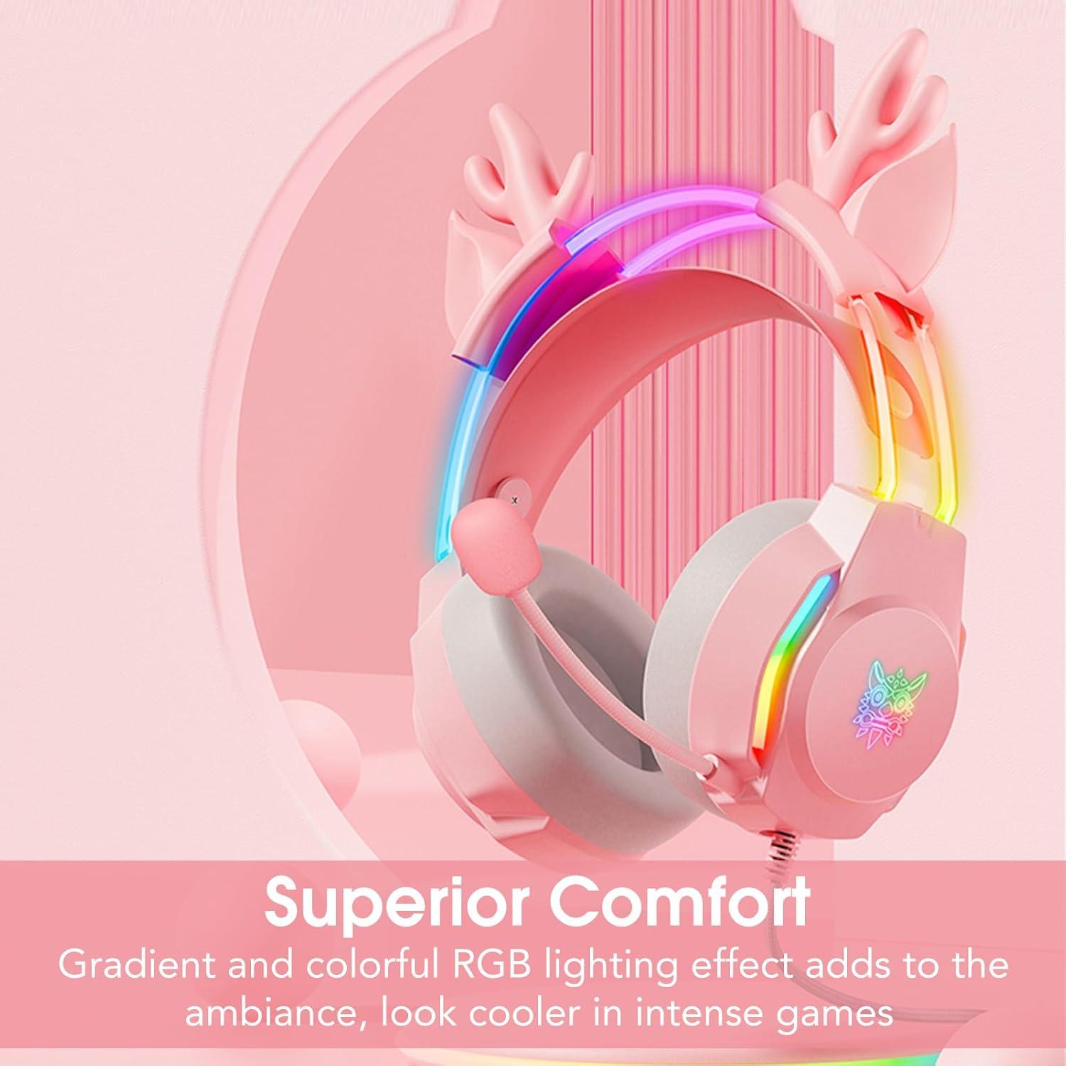 Auriculares Gaming ONITOON X26 con Micrófono y RGB 3.5mm