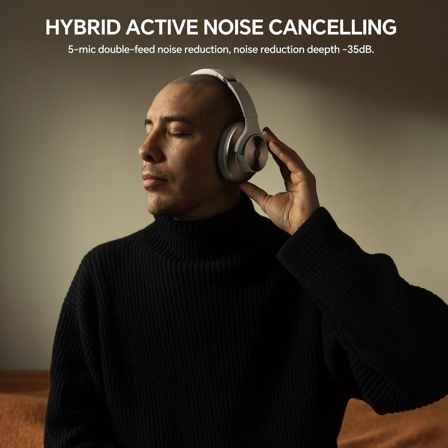 Auriculares Inalámbricos OneOdio Focus A10 con ANC y 50H Batería