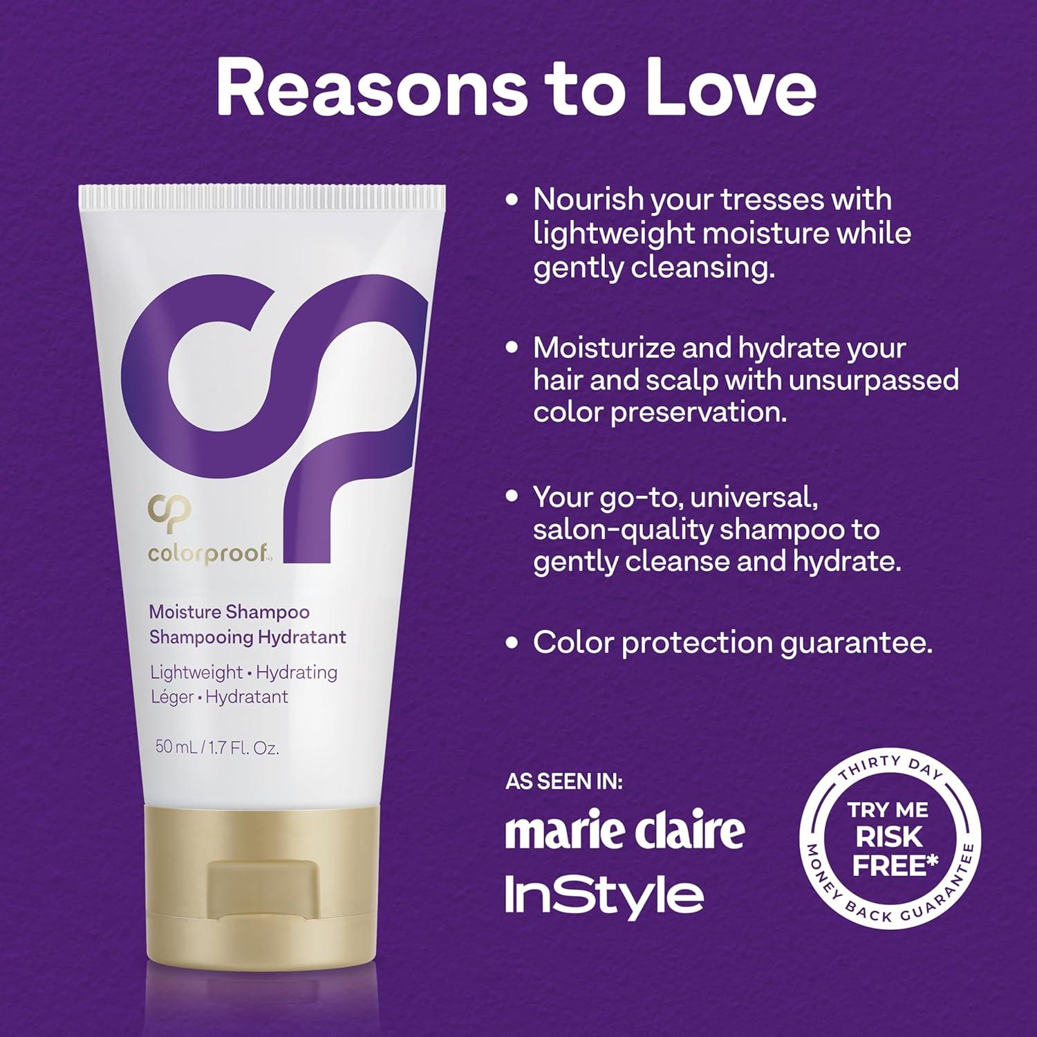 ColorProof Moisture Shampoo Hydrating Sulfate-Free Shampoo for Color-Treated Hair, Mojito Mint Scent