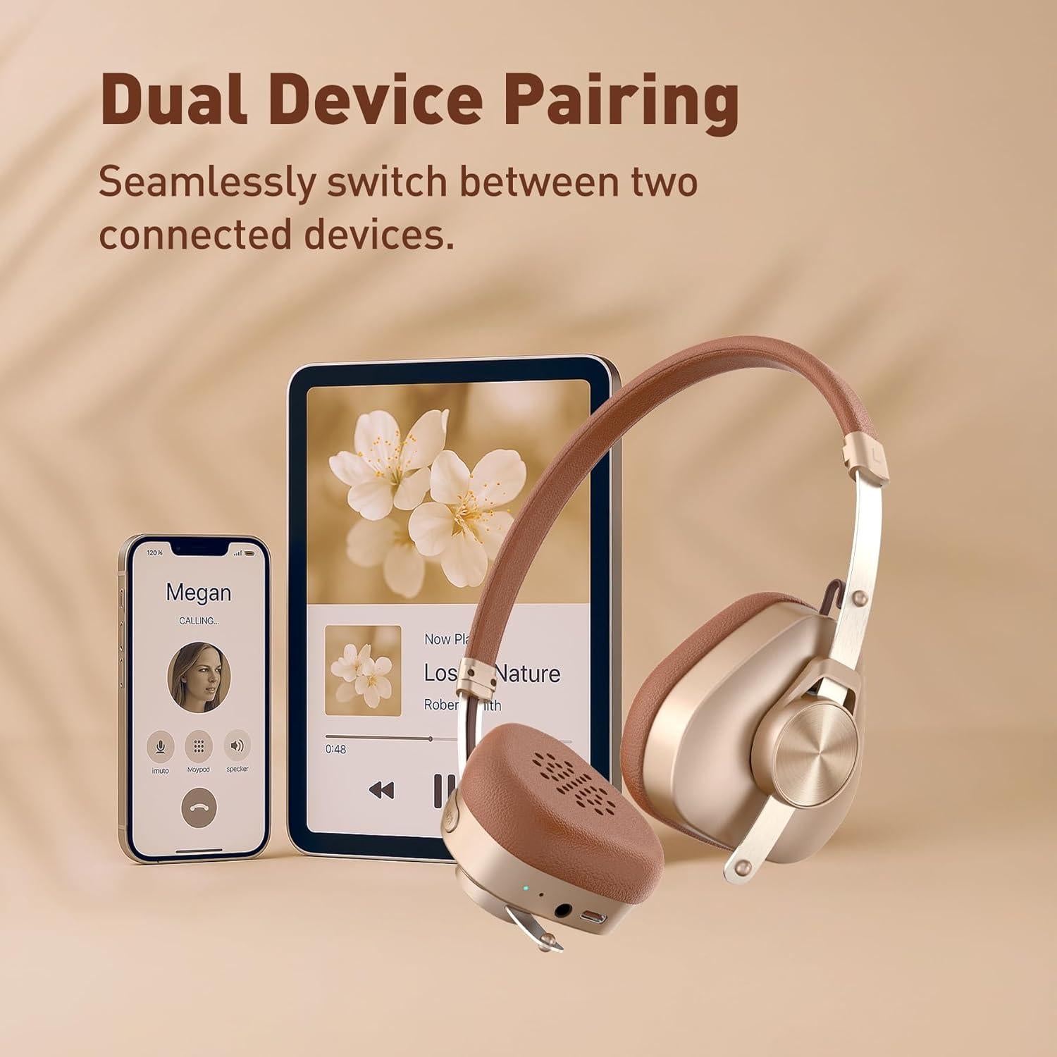 Auriculares Inalámbricos OneOdio F4 Retro Estéreo 50H Bluetooth 5.4