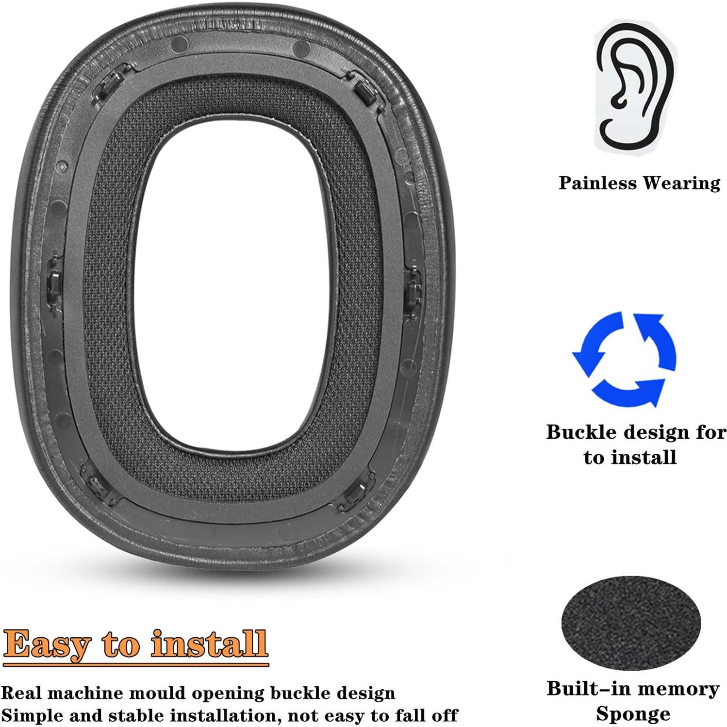 Almohadillas de Repuesto YunYiYi para Auriculares Bowers & Wilkins PX7 S2/PX8 - Negro