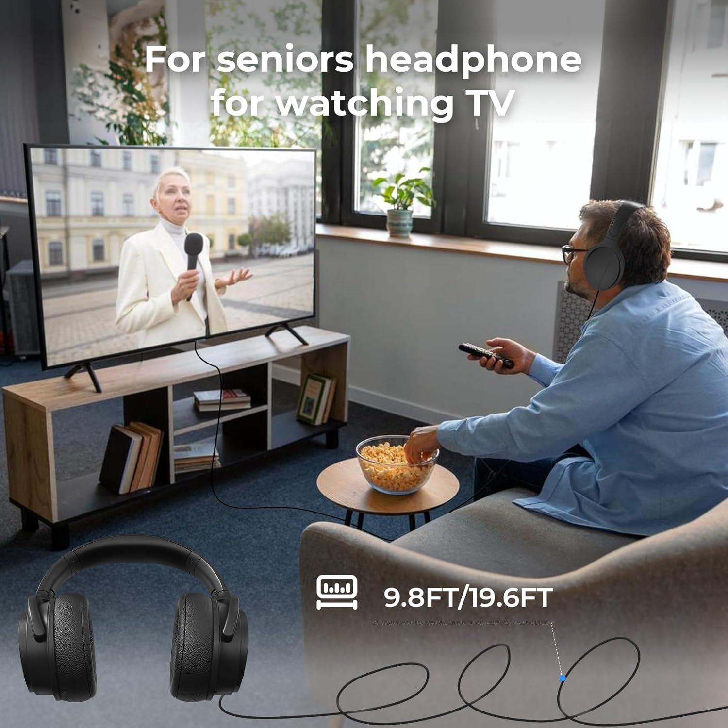 Auriculares con cable 100SEASHELL S7 para TV 5.94m