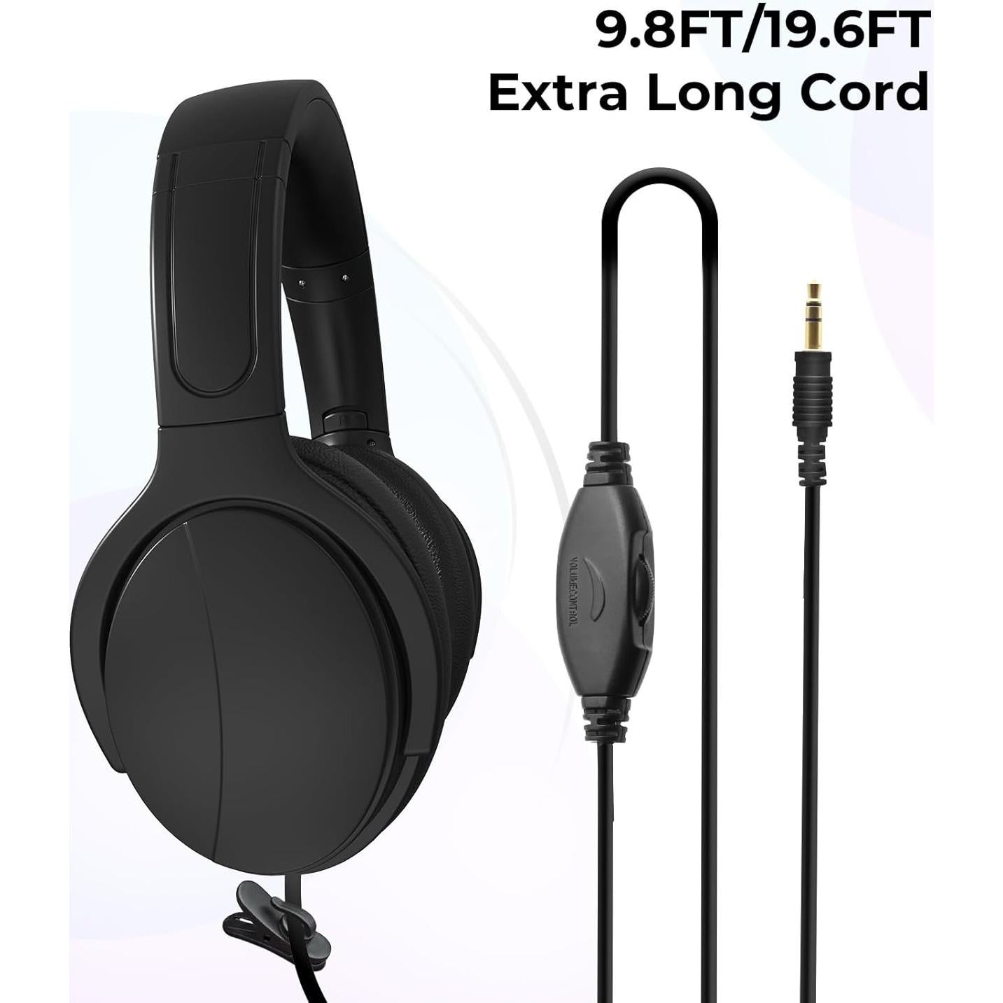 Auriculares con cable 100SEASHELL S7 para TV 5.94m