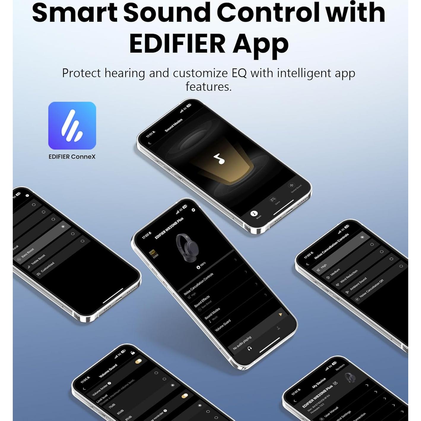 Auriculares Inalámbricos Edifier W820NB Plus Gen 2 - ANC - 88H