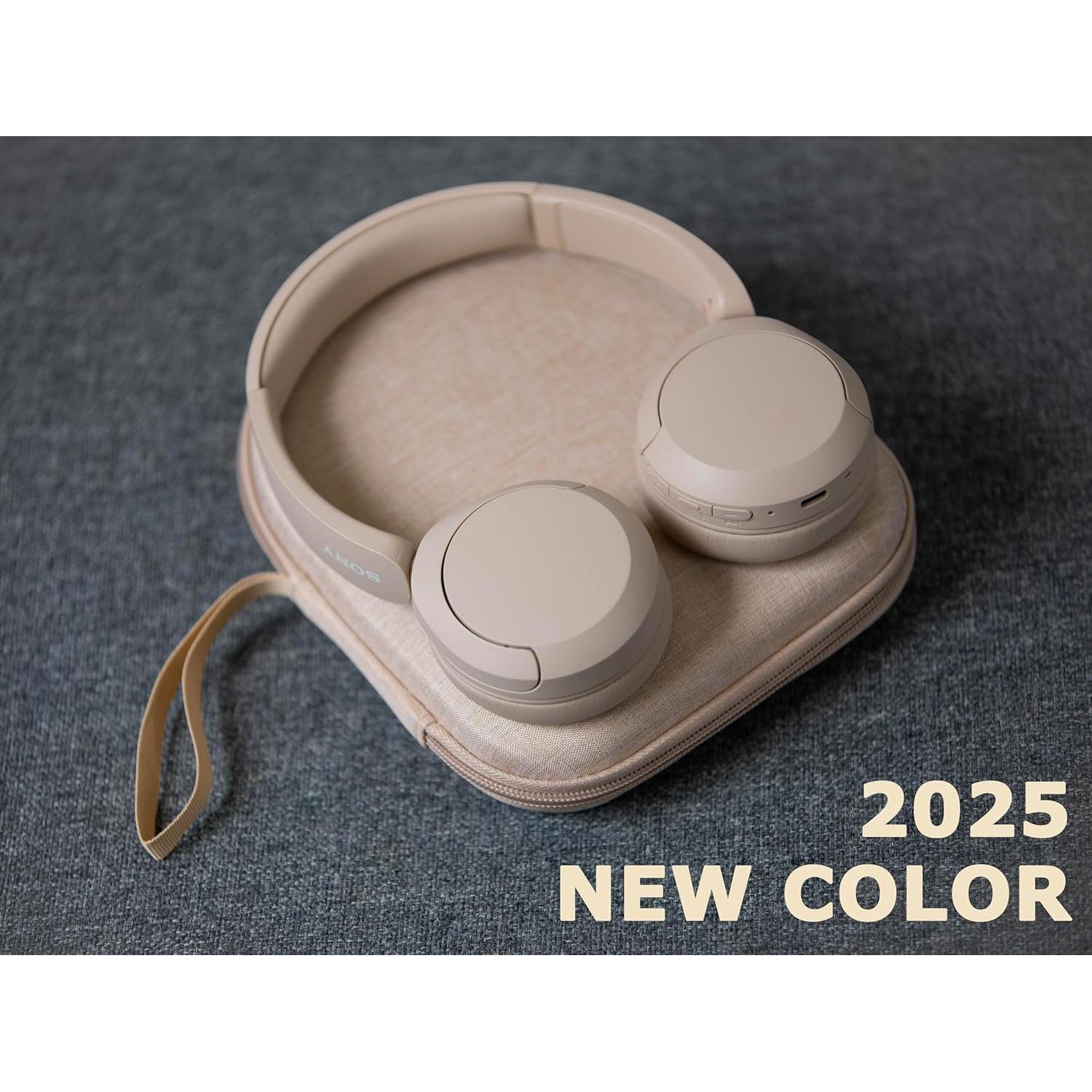 Funda Dura Ginsco para Auriculares On-Ear Beige - Compatible JBL y Sony