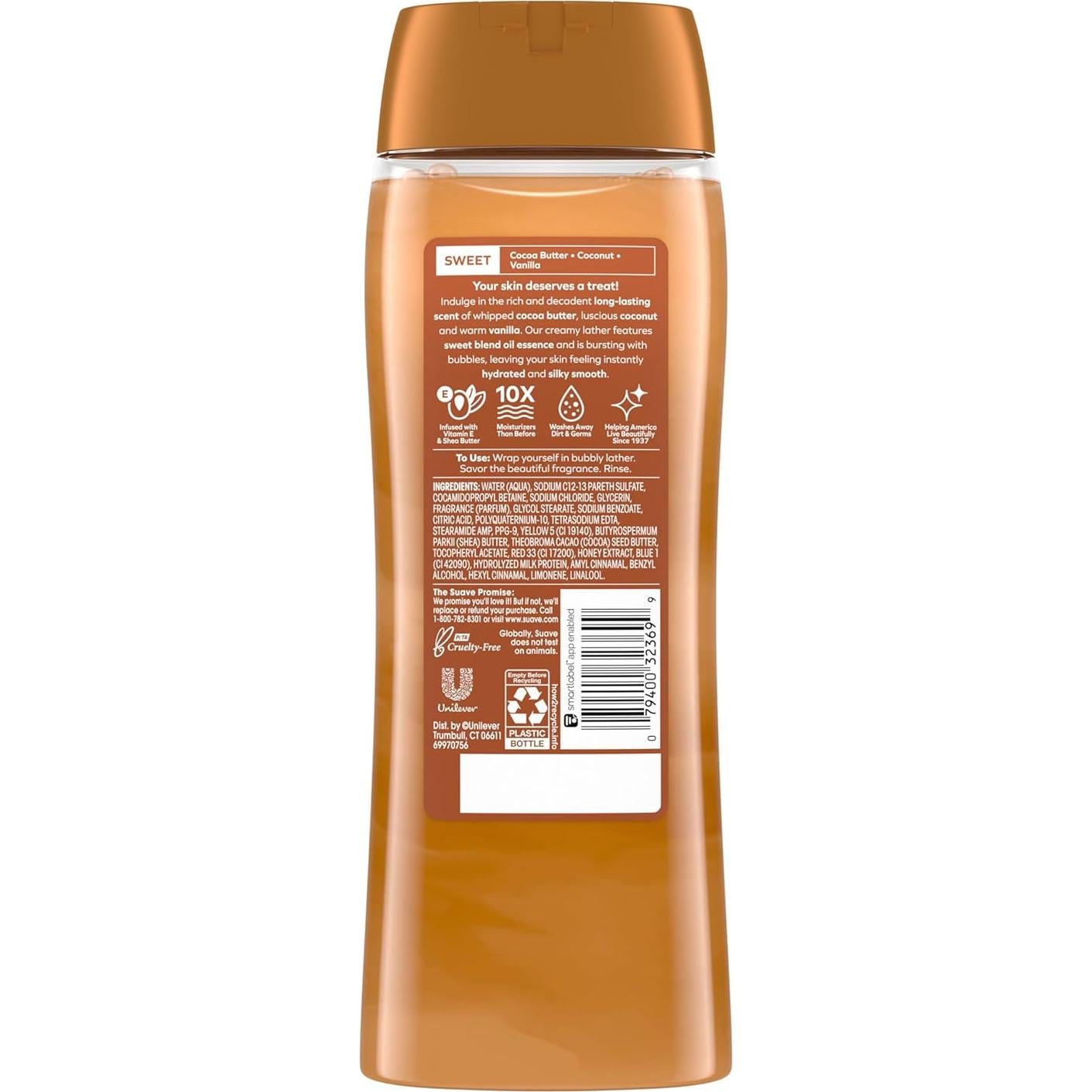 Gel de Ducha Hidratante Suave 510g Manteca de Cacao y Karité