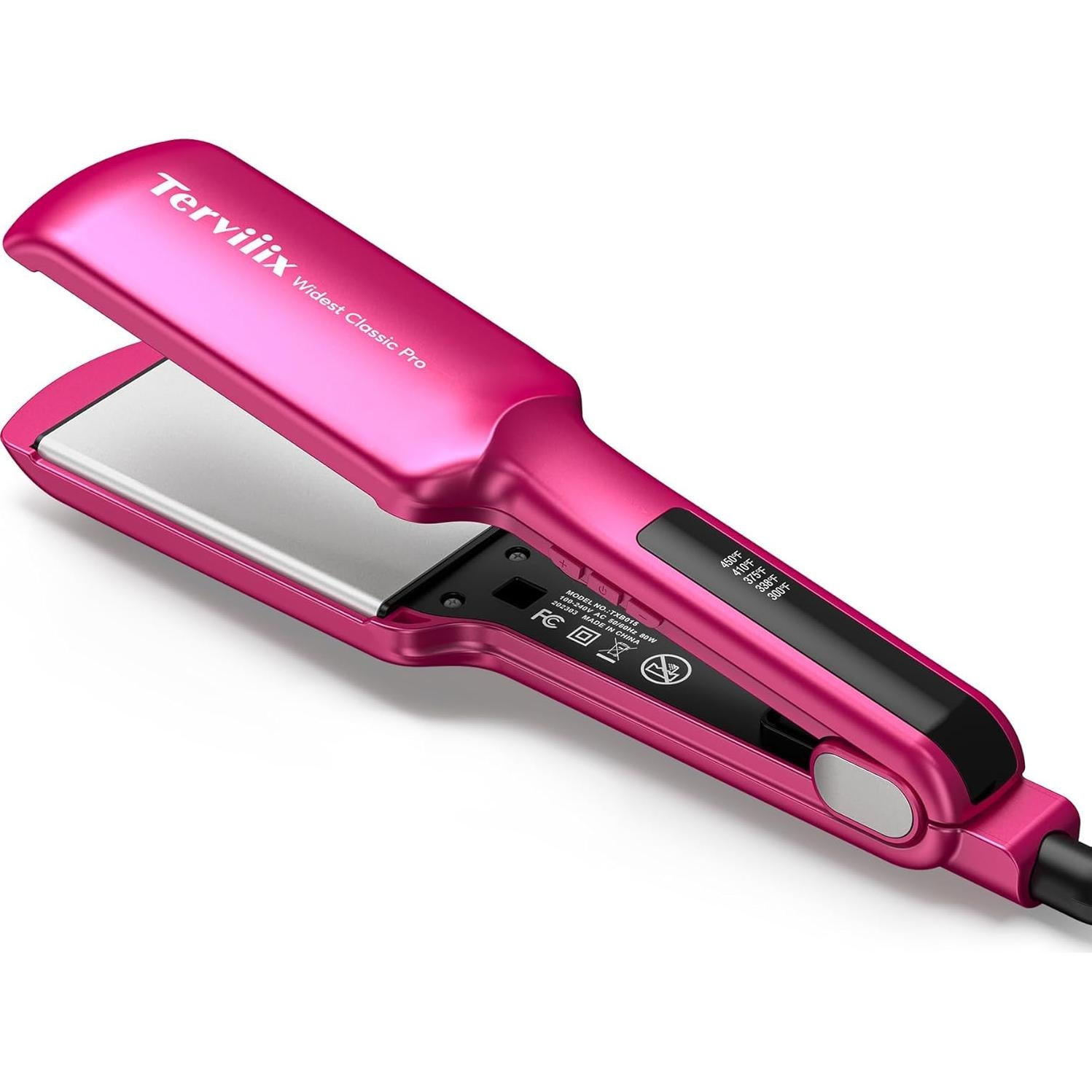 Plancha de Pelo Cerámica Terviiix 1.5" Ancha, Calentamiento Rápido