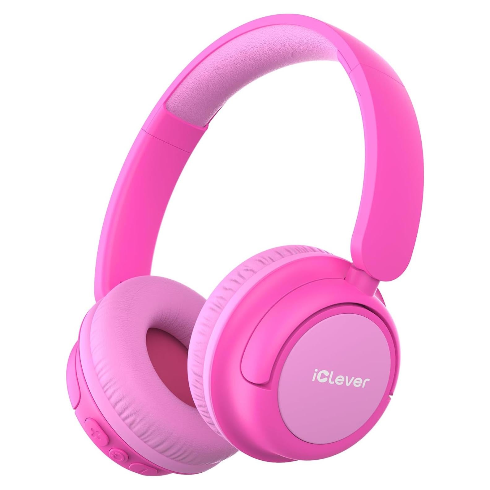 Auriculares Bluetooth iClever BTH22 para Niños 60H Rosa