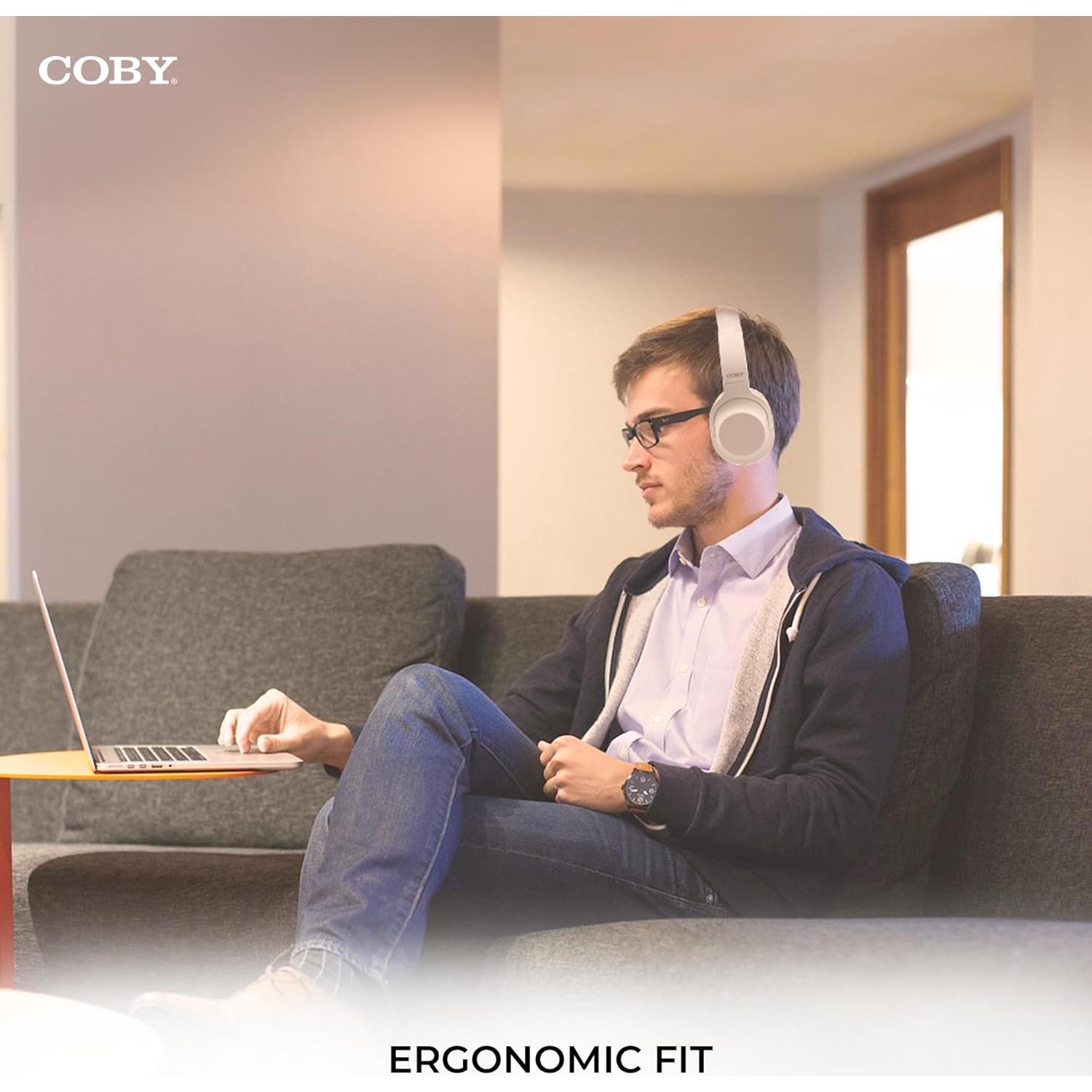 Auriculares Coby Super Bass Estéreo con Cable 3.5mm Blanco