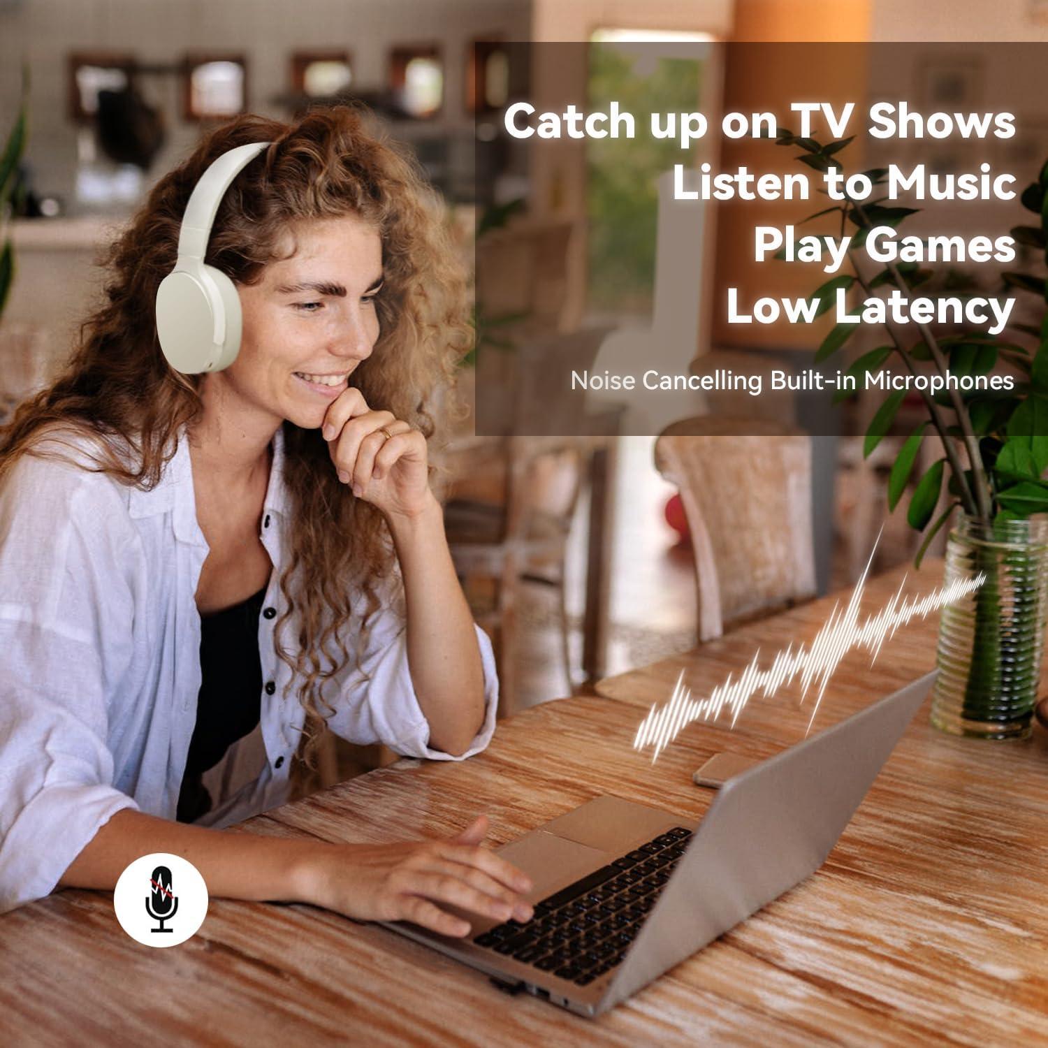 Auriculares Bluetooth FIKDCMJ P61WH HiFi 12H Cancelación Ruido