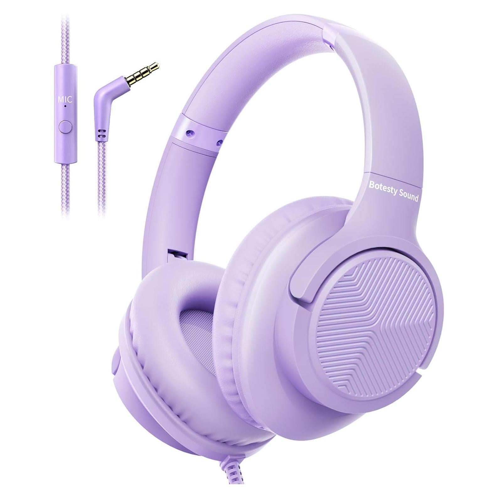 Auriculares con cable Botesty Sound Iris Púrpura 1.5m con micrófono